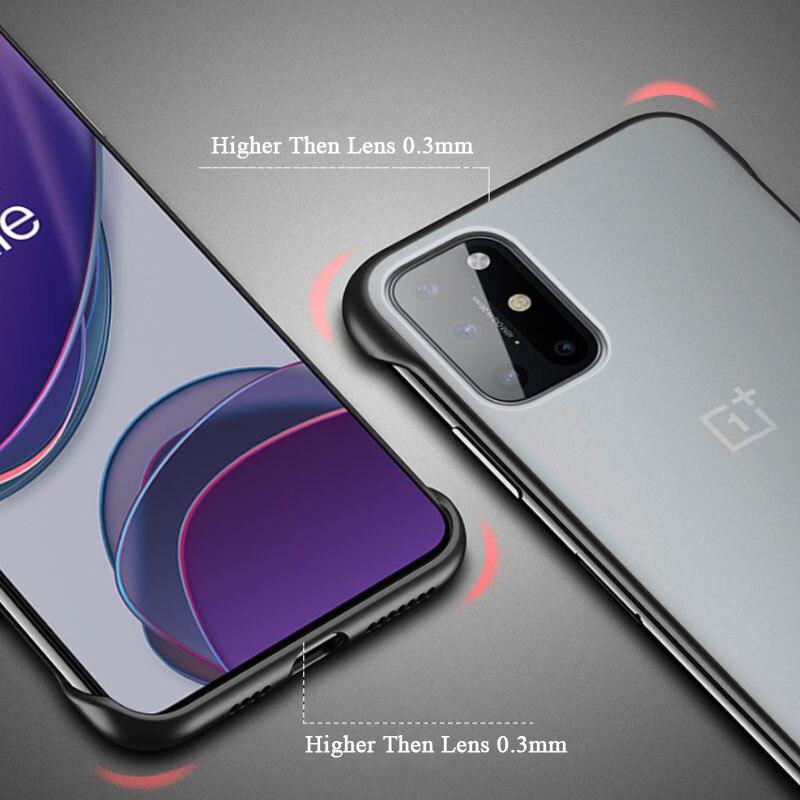 robić obudowy Oneplus 8T twarde PC matowe bezramowe etui na telefon robić Oneplus 8T Super cienka tylna obudowa muszla jeden plus 8T