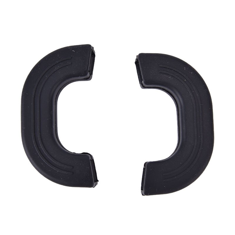 Protectores de silicona antiquemaduras para ollas, manguitos antideslizantes con Clip, resistentes al calor, para horno, utensilios de cocina, 2 uds.: black M