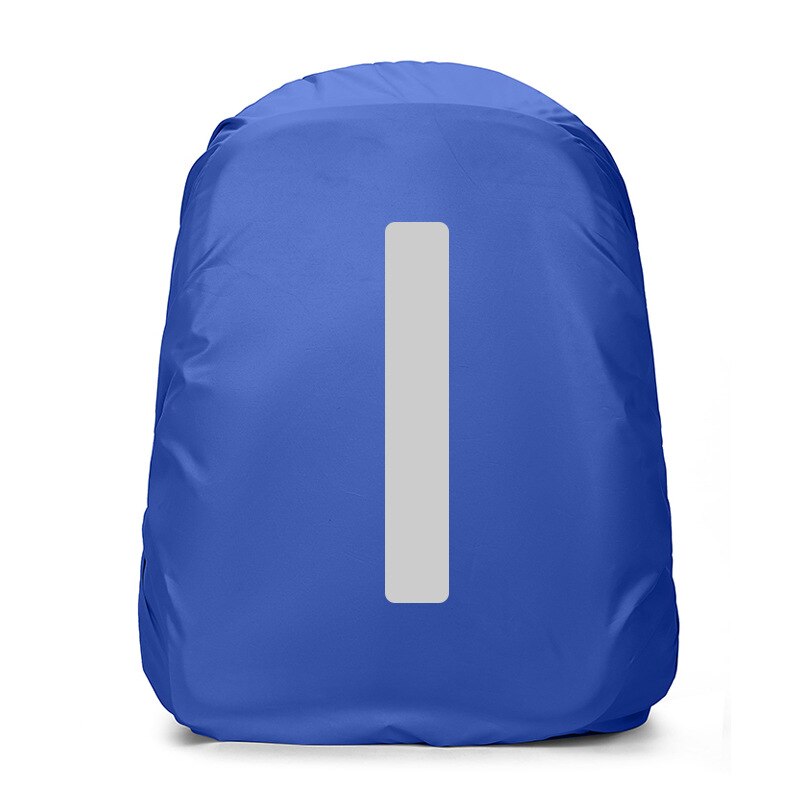 20-50l impermeável e capa de poeira mochila portátil acessórios capa de viagem com tira reflexiva de segurança noturna capa impermeável: Azul