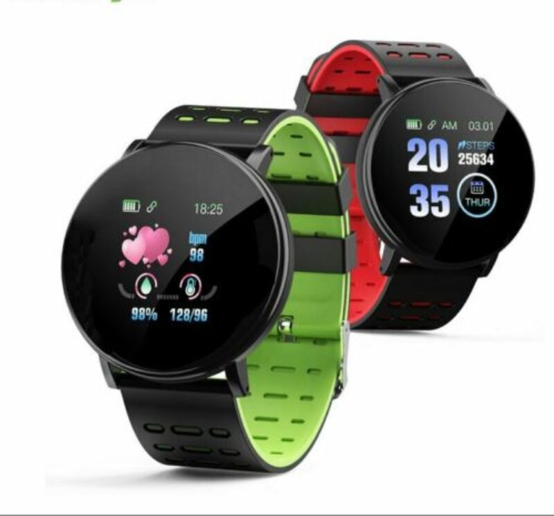 119Plus Smart Horloge IP67 Waterdichte Armband Horloge Hartslag Smart Polsband Sport Horloges Band Smartwatch Voor Android Ios