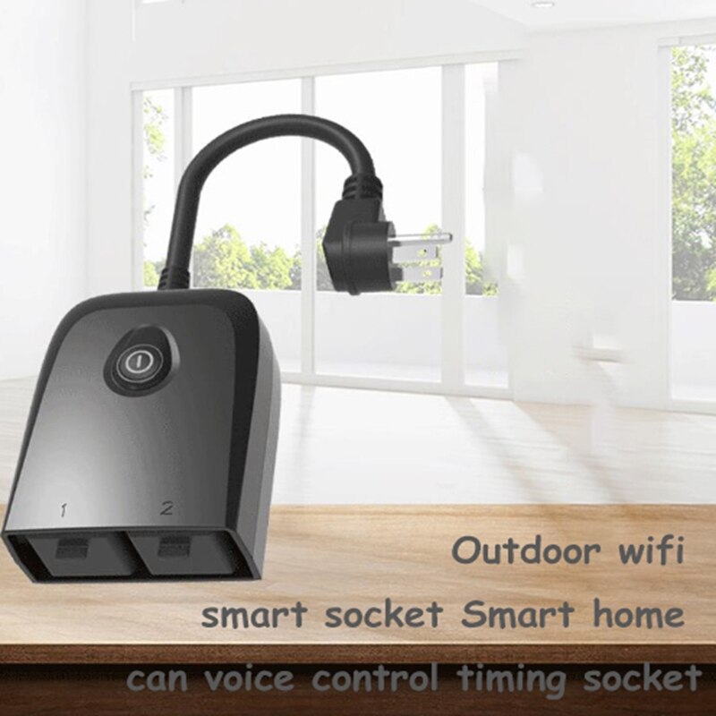 Outdoor WIFI Smart Steckdose Smart Home Können Sprachsteuerung Timing Buchse Einfach Zu Gehen, Kompakt Und Bequem