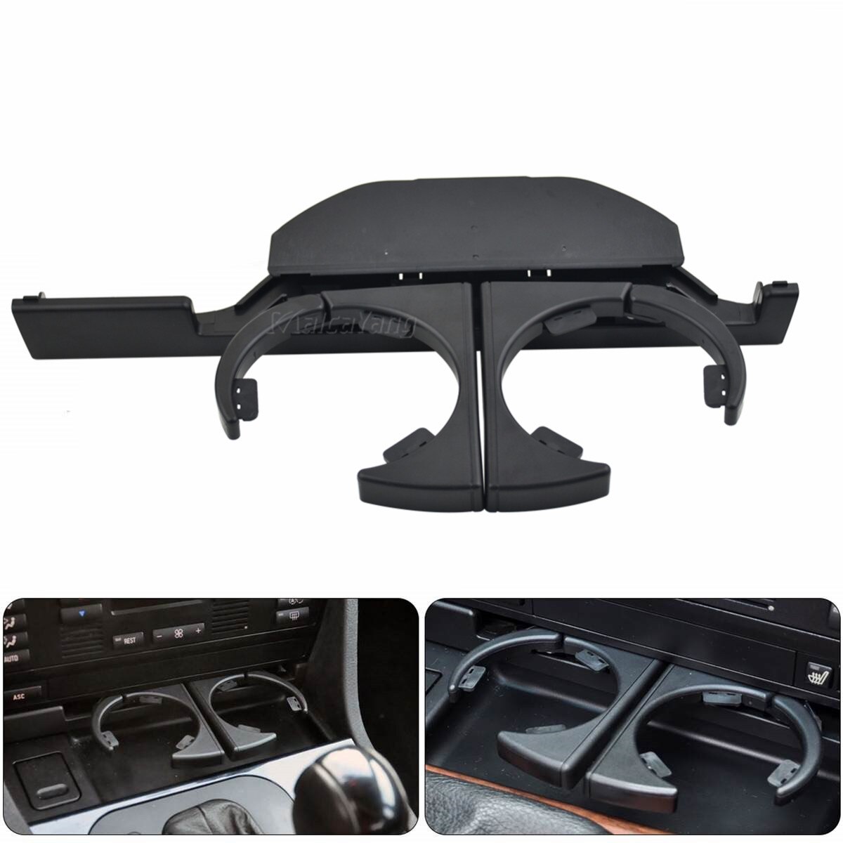 Auto Dual Gat Drink Fles Drank Houder Centrale Armsteun Water Bekerhouder Interieur Organizer Voor Bmw 5 Serie E39 525: LHD