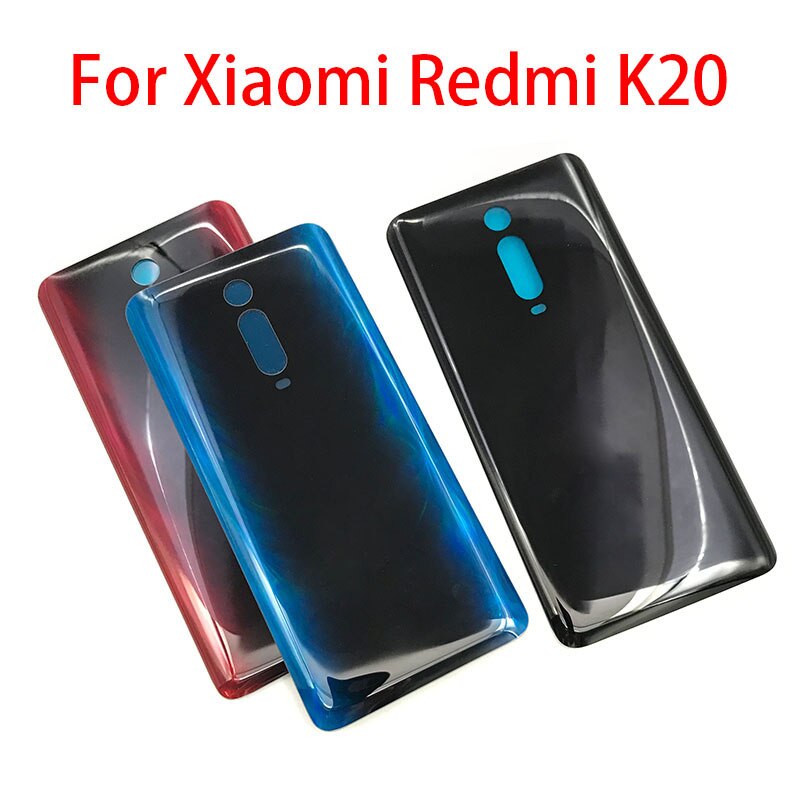 10pcs/lot , Back Glass Battery Cover For Xiaomi Mi 9 T 9T Pro Battery Door Rear Housing Battery With Ahesive For Redmi K20 Pro