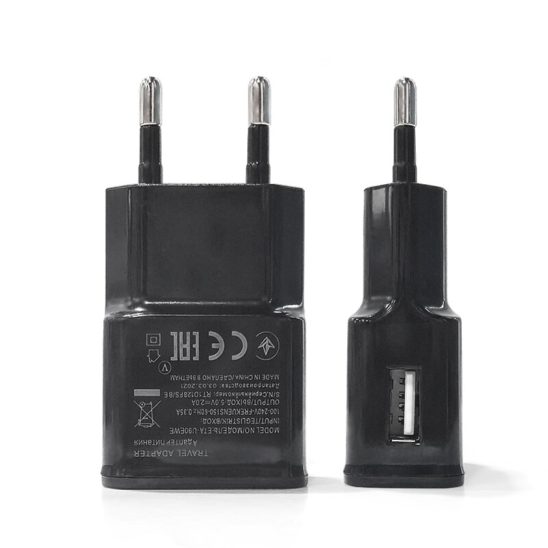 20 Teile/los 2in1 USB Ladegerät Adapter mit Typ C Usb Kabel Für Samsung S8 S9 S10 9V 1,67 A adaptive Schnelle Lade USB Ladegerät: 20PBlack-EU