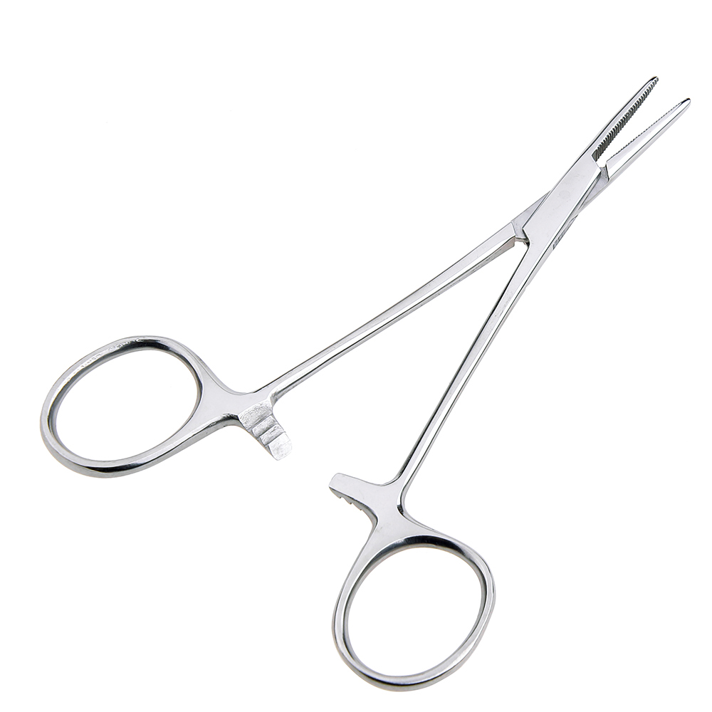 Hemostat Locking Clamp Curved Forceps – Kelly Style, Stainless Steel, Dental Or Grooming