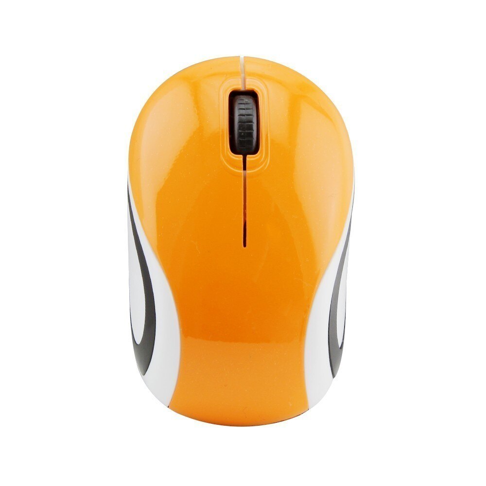 Optical Wireless Computer Mouse Mini Ergonomic USB Mice 1600 DPI Small Portable 3D Mause For Kids Child Cheap Purple Red: Orange