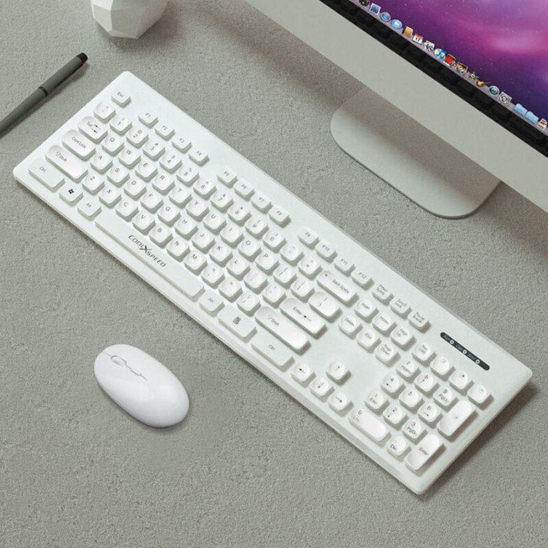 Mechanical Gaming Keyboard USB Wireless pink gaming Keyboard For Gamer PC Laptop keycaps Keyboard for girls white cute keyboard: white