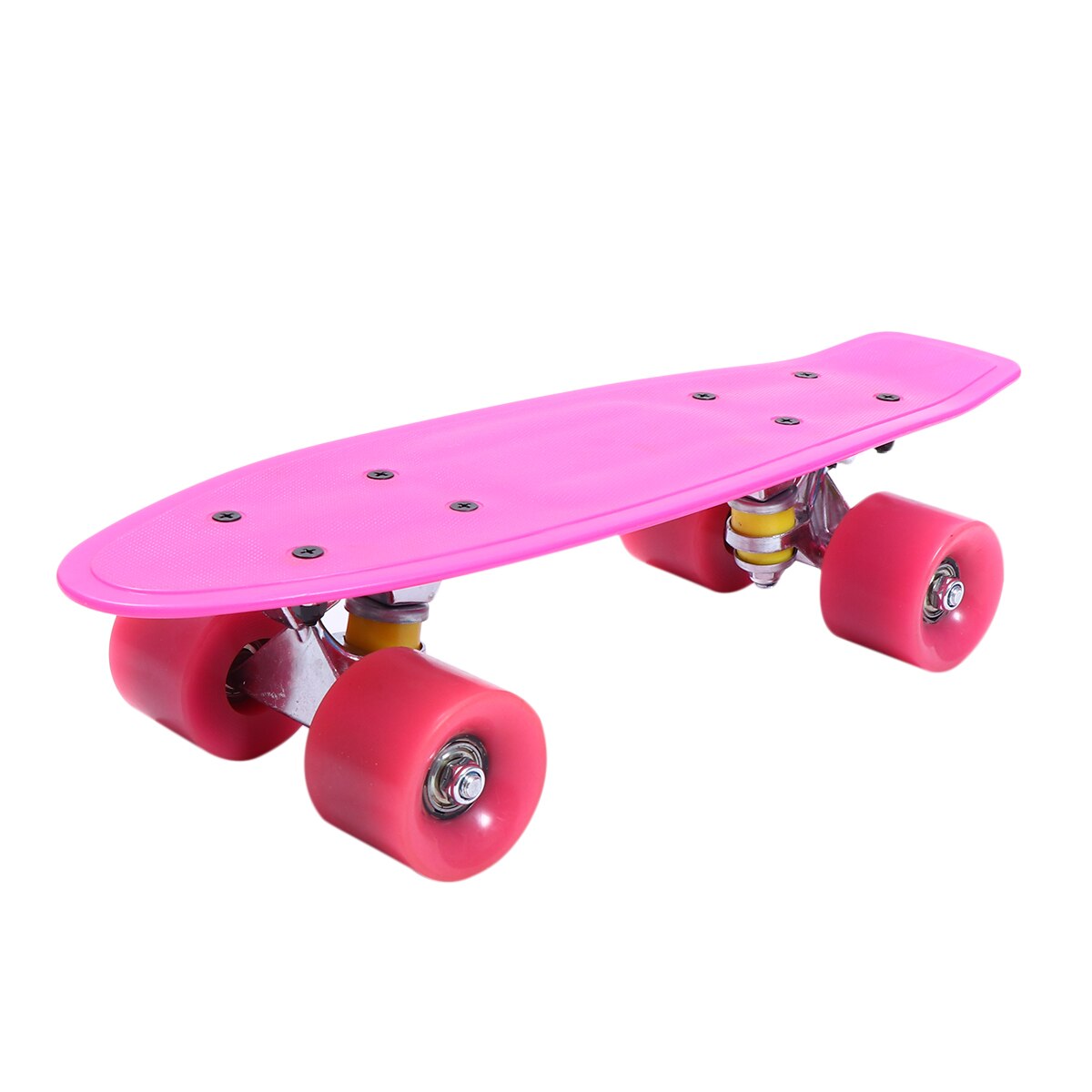 1PC 42CM Skateboard Four-Wheel Scooter Outdoor Skateboard Toy For Children Kids Retro Skate Board Skateboard: Pink