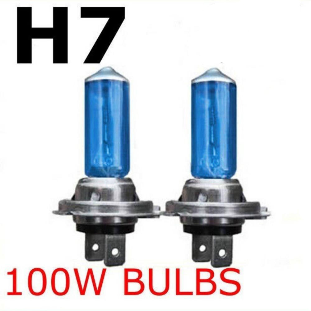H7 100w 12v xenon gass halogen frontlykt hvit bil lys lampe pærer høy effekt bil frontlykter lampe bil lyskilde parkering