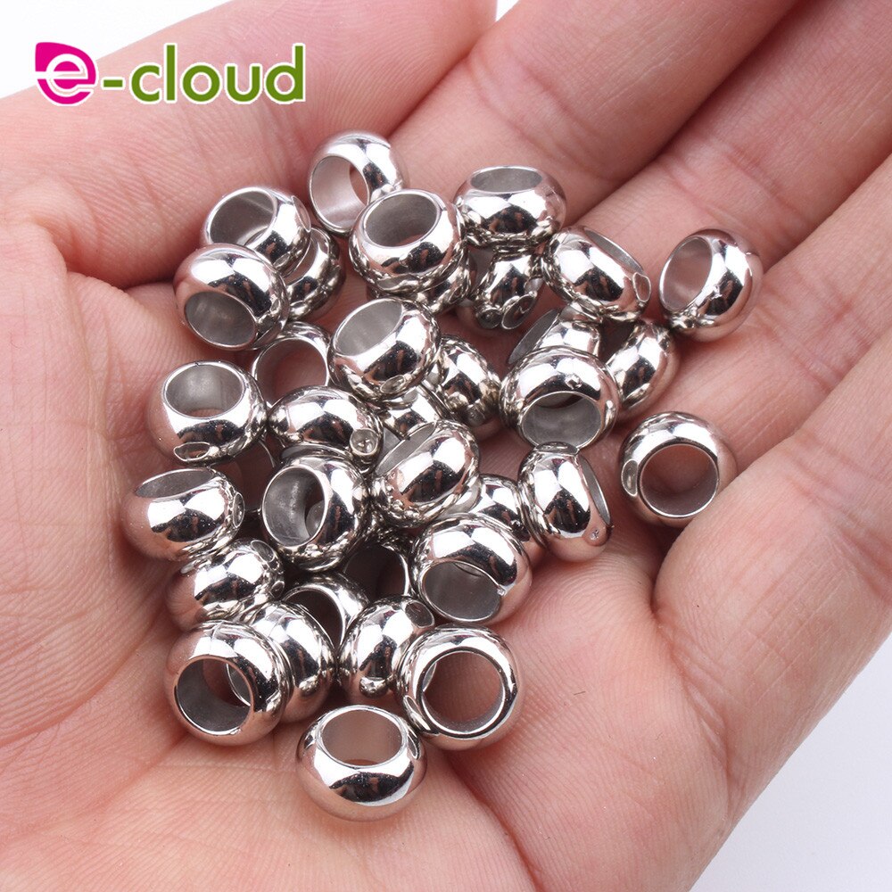 Electroplate Hair Cuff Braids 10mm 50Pcs 100Pcs gold silver Dreadlock Rings Hair Beads For Braids For Girls DIY hair accessory