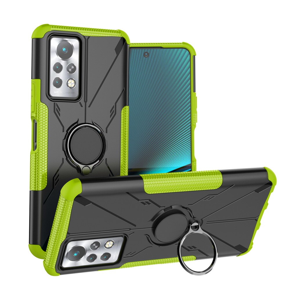 For Infinix Note 11 Case Luxury Ring Back Cover Stand Armor ShockProof Case For Infinix Note 11 Pro Note11 Phone Case: Infinix Note 11 / green