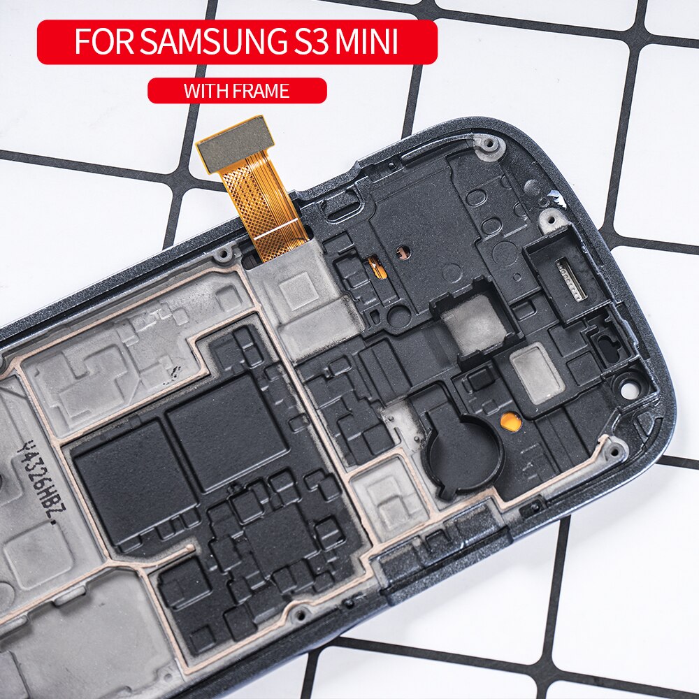 Super Amoled 4.0 "Voor Samsung Galaxy S3 Mini Lcd I8190 I8190N I8195 Lcd Touch Screen Frame Voor Samsung s3 Mini Display