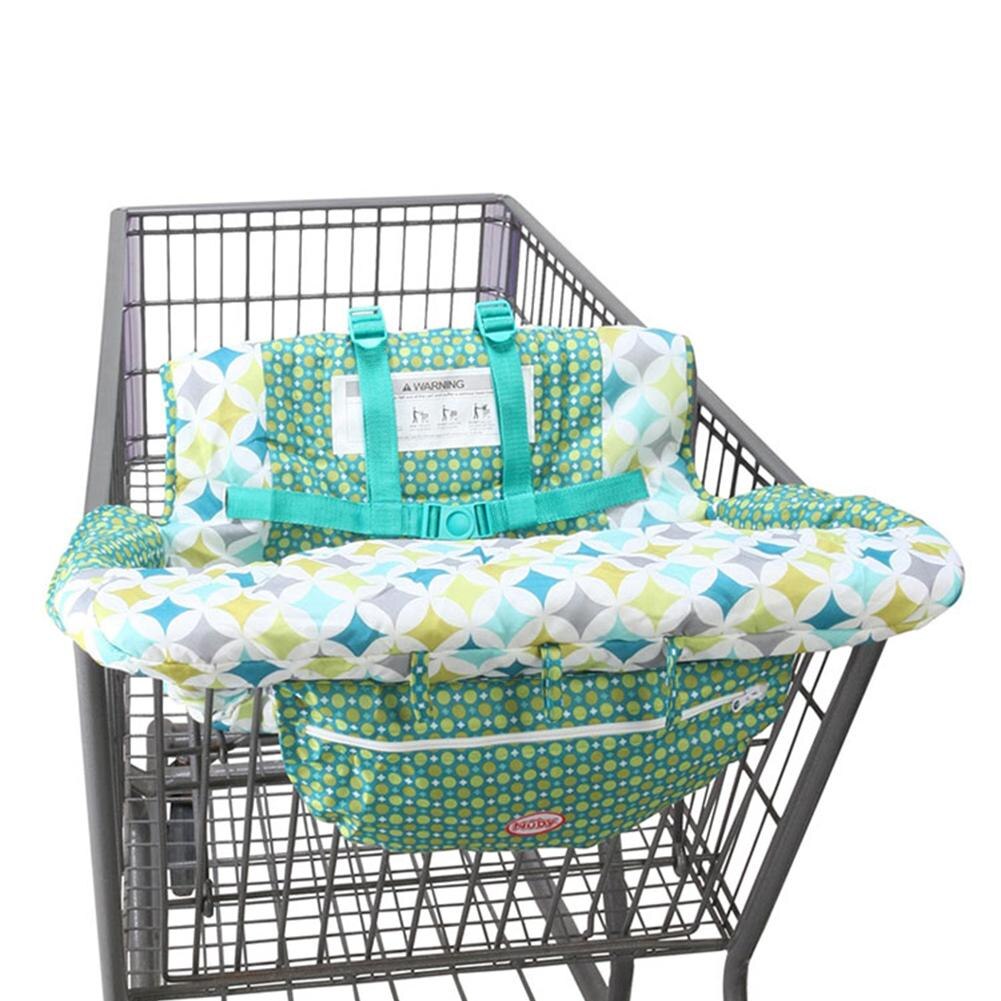 Print Baby Child Supermarket Trolley Dining Chair Protection Antibacterial Safety Travel Cushion Portable Shopping Cart Cushion