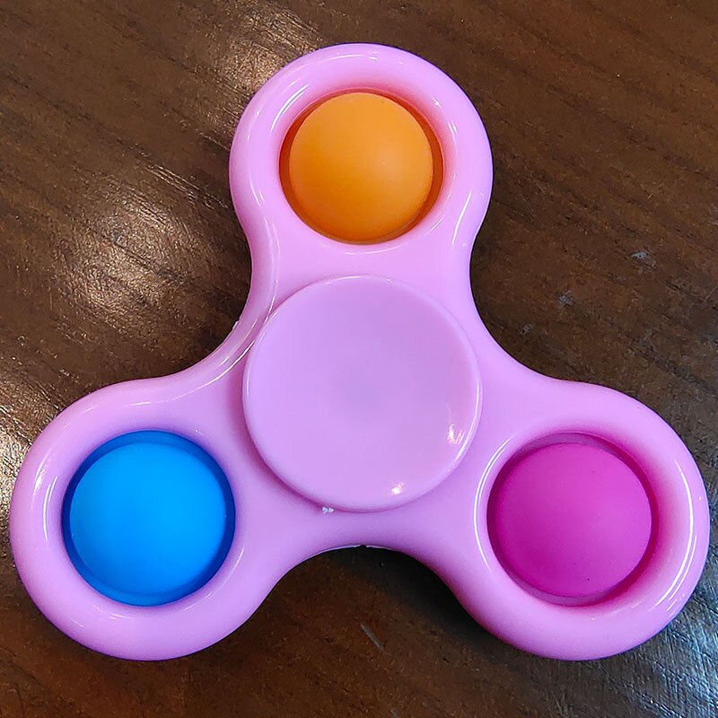 Toys Fidget Sensory Pop It Toy push pop bubble key chain spinner simple dimple popit fidget toy: 3
