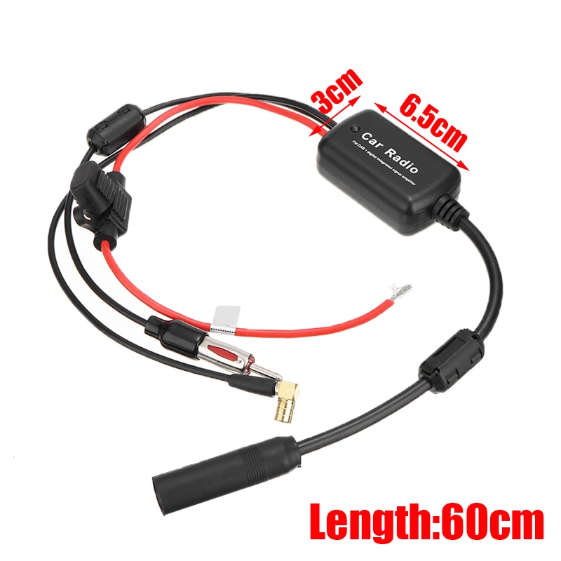 universell 9v-15v bil stereo radio antenne dab + fm digital antenne forsterker signal booster sett bil antenne radio tilbehør
