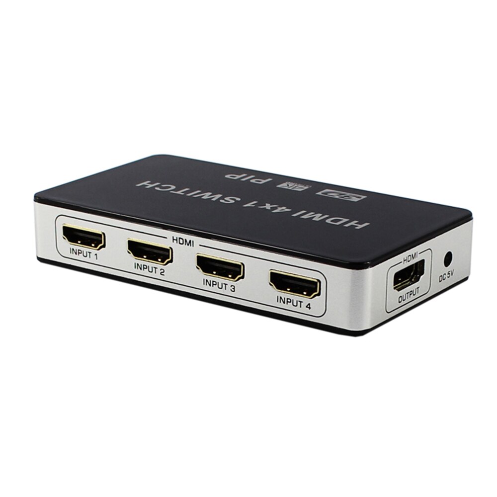 Hdmi HD video switcher 4 in 1 out 4PIP screen preview four in one out 4 cut 1 HDMI switch