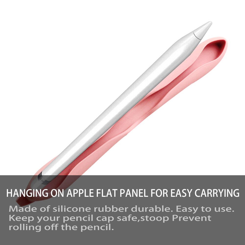 Funda de silicona para Apple Pencil 1 y 2 ª Generación, funda para IPad, portalápices con correa, funda para tableta, lápiz táctil