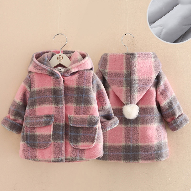 Prendas de vestir de otoño e invierno para niñas, chaqueta cálida de invierno para chico, ropa gruesa para niños, QL3,