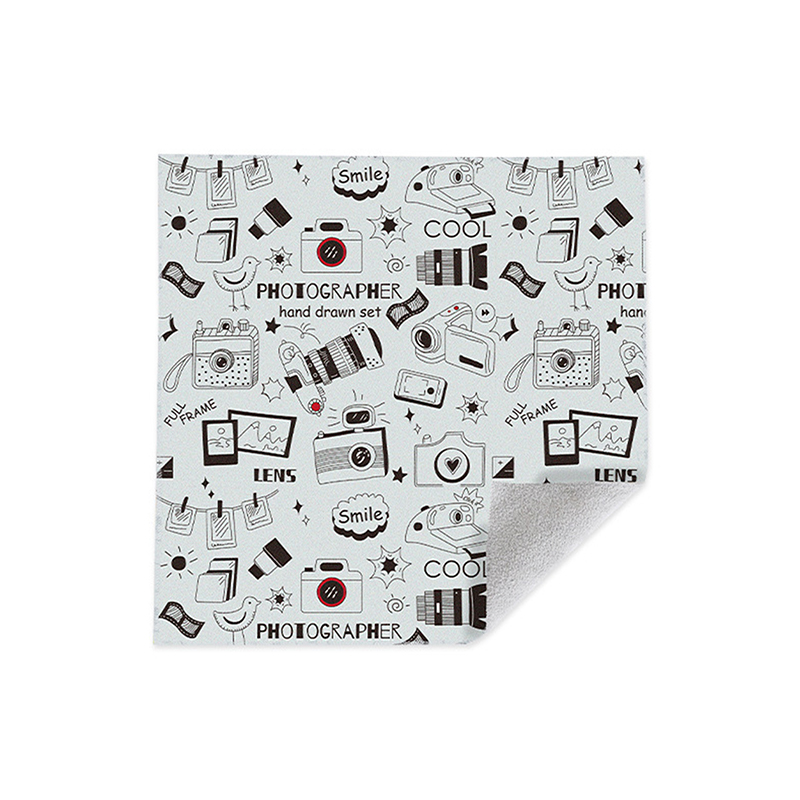 Magic Cloth Makeup Bag Camera Lens Wrapping Cloth Portable Patch Cloth Storage Bag Self-adhesive Organizer: WHITE