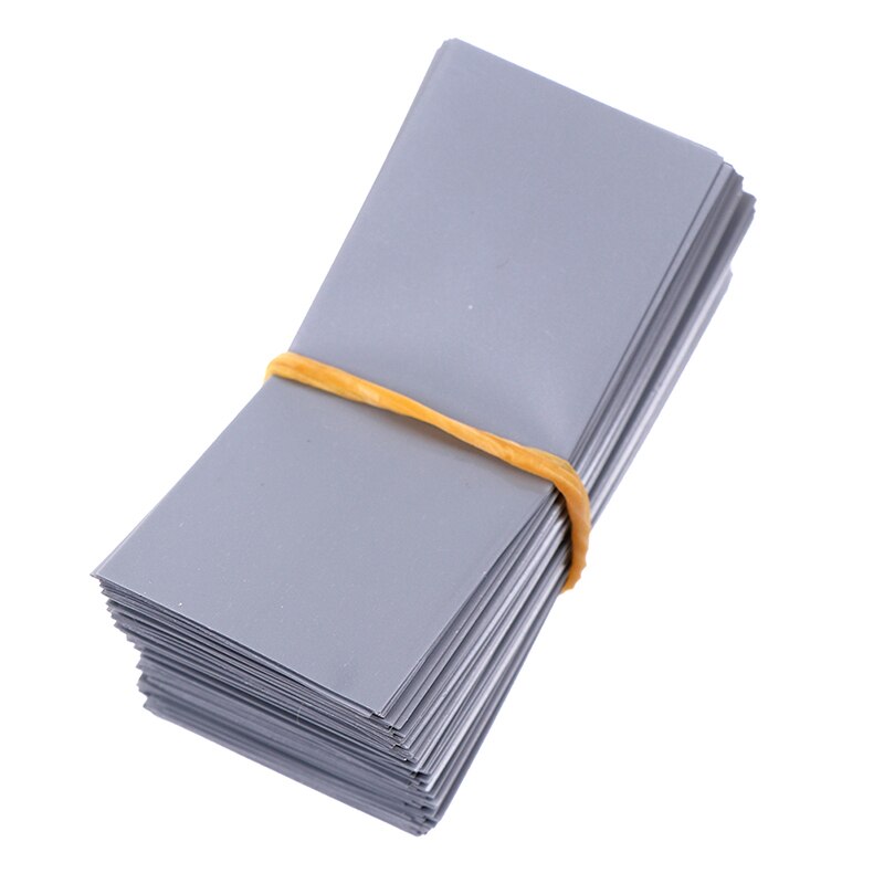 100 sztuk/partia bateria litowa enkapsulacji rury 18650 dedykowane rurki termokurczliwe Wrap izolowane odnowić pokrywa skóry folii pcv: GY