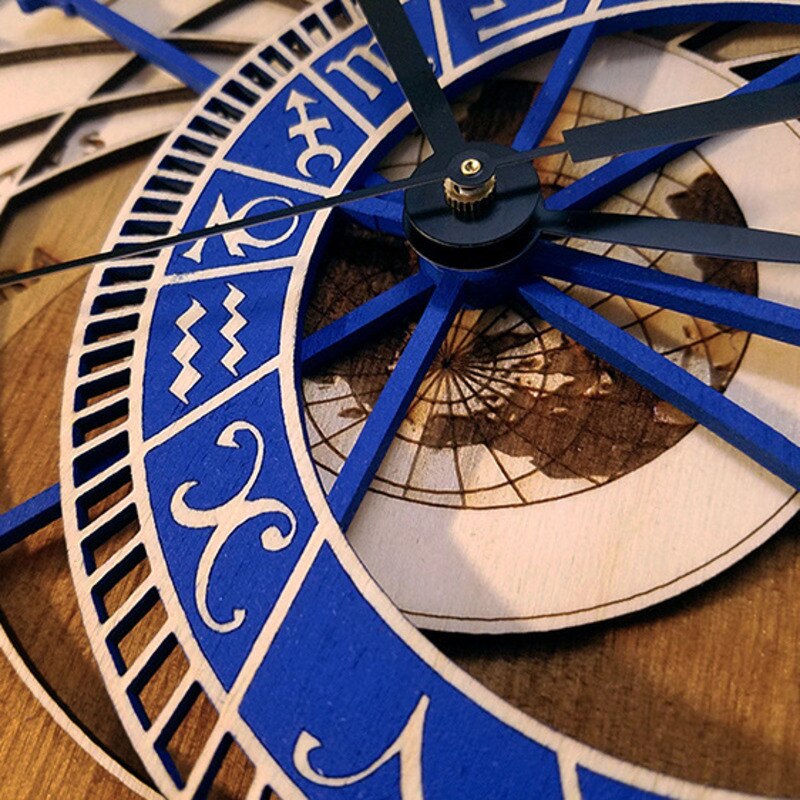 30cm Prague Astronomical Clock Wall Clock Quartz Clock Twelve Constellation Large Wall Clock Living Room Home Decor