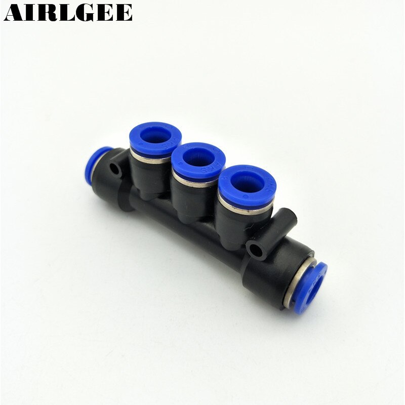 Air Pneumatic 5 Ways 8mm to 8mm Push in Connectors Quick Release Fitting Coupler