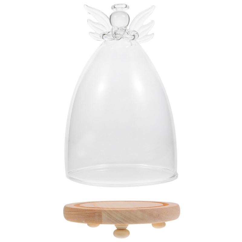 Glass Dome Cover Transparant Glas Dome Angel Vormige Display Dome Glas Cover Tafelblad Display Glass Dome Decoratie