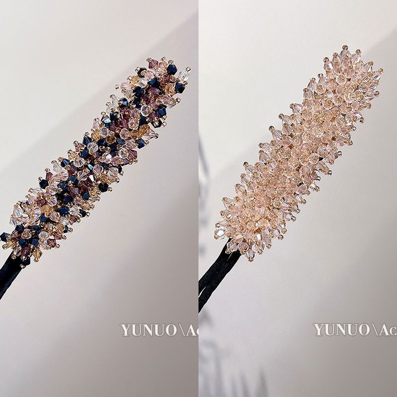 Women Easy Hair Bun Maker Floral crystal Donut Updo Hair Stick DIY Plate Hair Bendable Hairband Chignon Hair Accessories