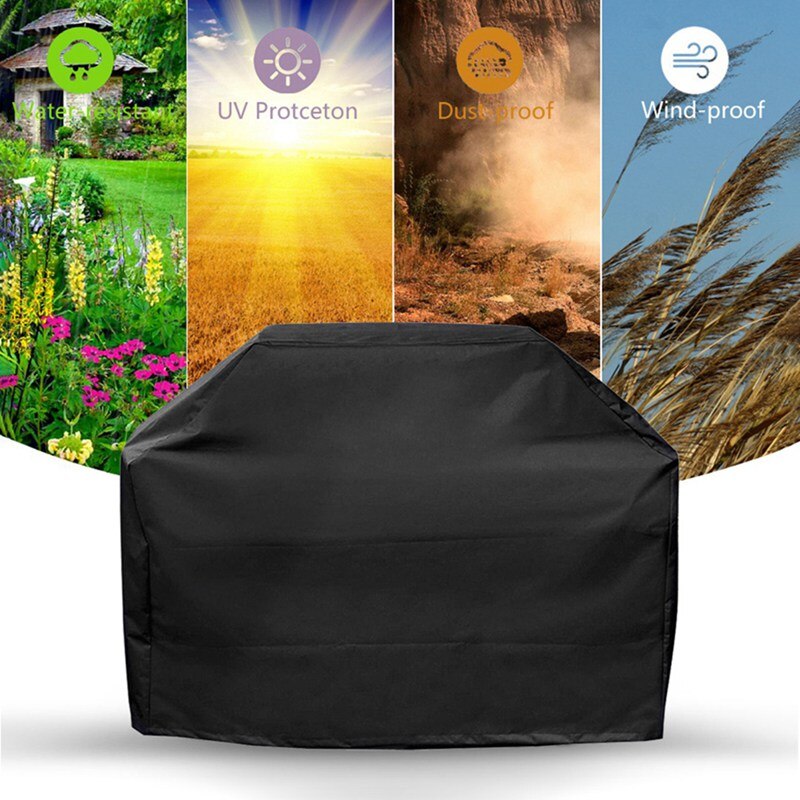 Furnace cover Grill Cover BBQ Cover Protection Dust-proof Rainproof Cloth Cover Square Barbecue Supplies