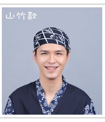 Japanese Ramen Noodle Restaurant Bar Sushi Chef Unisex Waiter Hat Turban Cap Men Women Kitchen Cooking Workwear Caps: 11