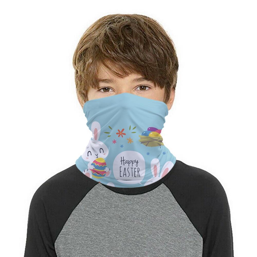 Cartoon Cat Space Kids Head/Face/Mask Neck Bandana Scarf Dual-use Magic Tube HeadScarf Cycling Sport Headwear Turban Balaclava: E