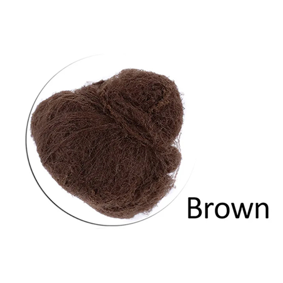 10 stk. hårnet til knold 5mm nylon hårnet usynligt engangs hårnet hår hårstylingsværktøj 20 tommer 5 farver parykhætte: Mellembrun