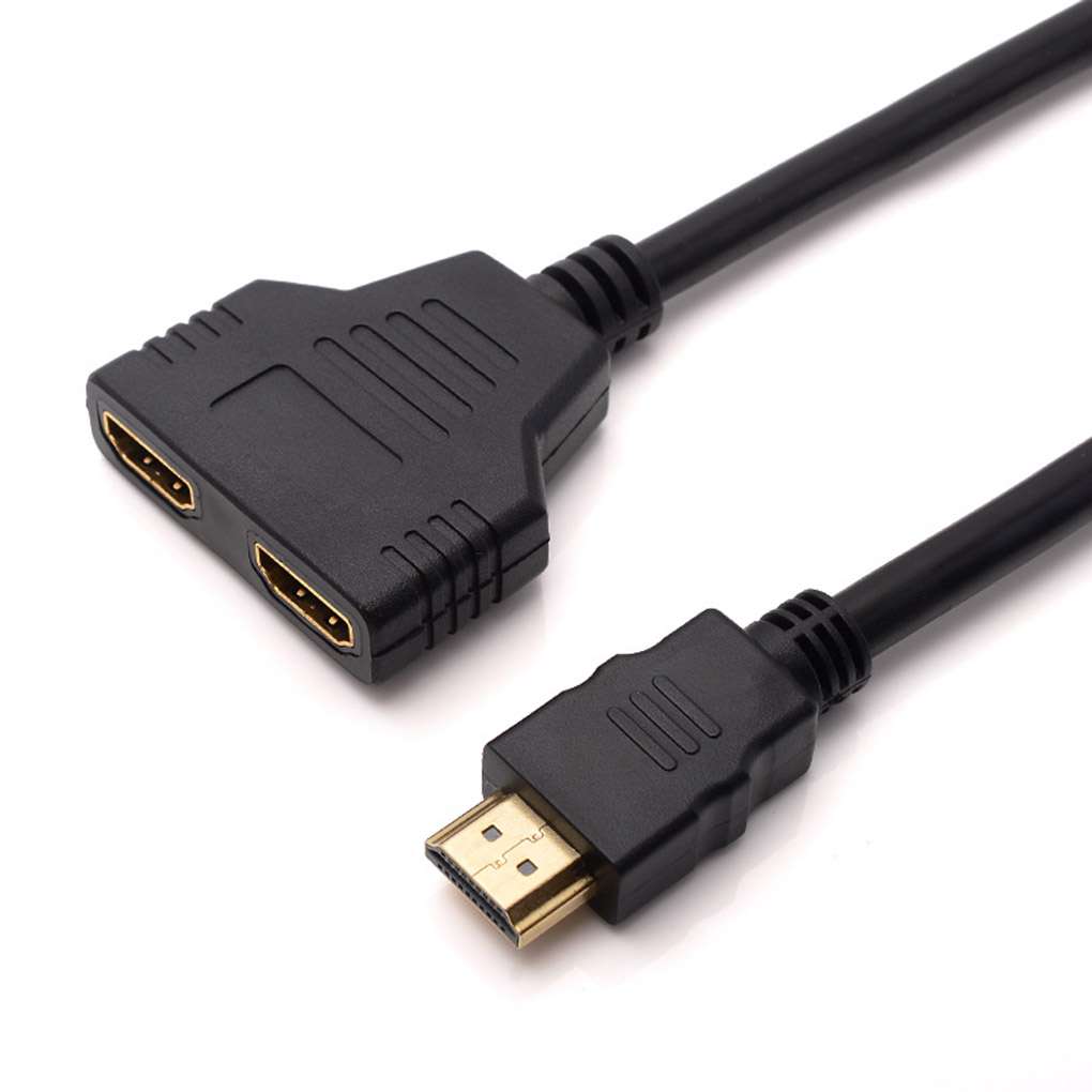 Hd 1 Male Naar Dual Hd 2 Vrouwelijke Splitter Kabel Converter Video Adapter Hd Switch Voor Pc Display: Default Title
