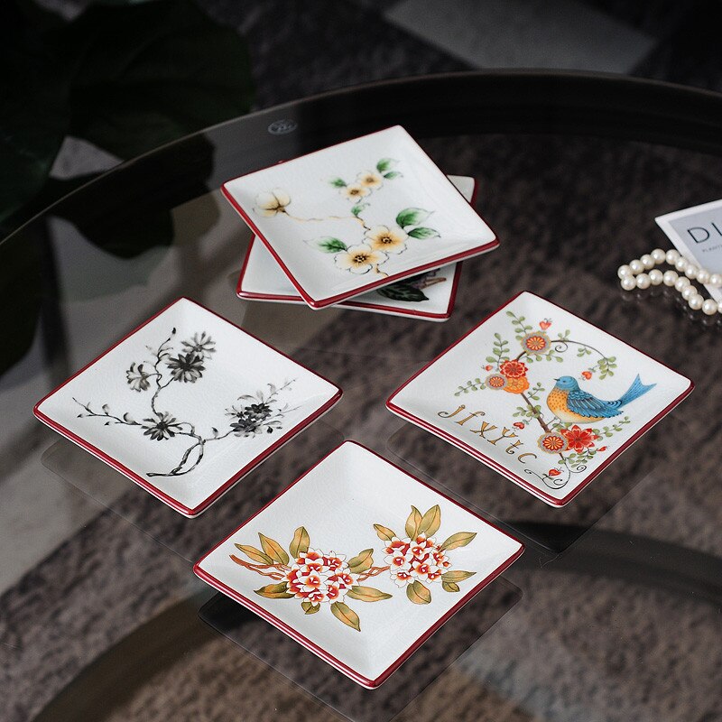 Keramiek &amp; Porselein Zeepbakjes/Lade Douche Case Hotel Huishoudelijke Container Opbergdoos Vierkante Vorm Bad Accessoires Clean Tool