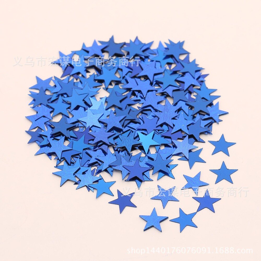 6mm/10mm Stars Table Confetti Sprinkles Birthday Party Wedding Decoration Sparkle Blue Gold Silver Green Metallic Stars Supply