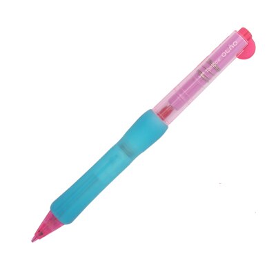 1pcs 0.5mm TOMBOW MONO Simple student Mechanical pencil Color splicing automatic pencil Rubber bendable movable pencil kawaii: clear pink blue