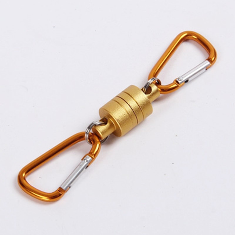 1pcs Outdoor Fishing Multi-function Magnetic Buckle Magnetic Release Fly Fishing Strong Train Net Holder Lanyard Cable Pull 4KG