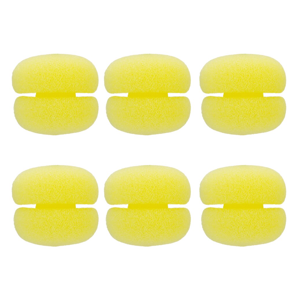 6 stuks praktische superieure sponsbal-haarstylingroller voor dames