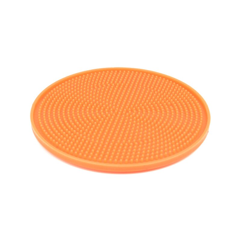 Mat for Dogs Cats Slow Food Bowl Pet Dog Feeding Food Bowl Silicone Dog Feeding Lick Pad Dog Slow Feeders Pet Treat Supplies: Orange