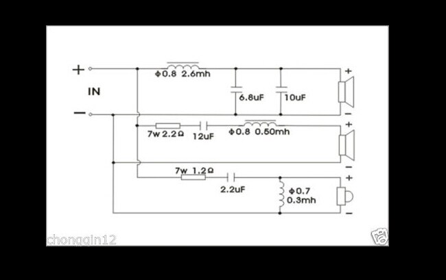 MK-300C 180W HiFi 3 Way Crossover Filters Voor 3 Luidsprekersysteem Audio Frequentieverdeler