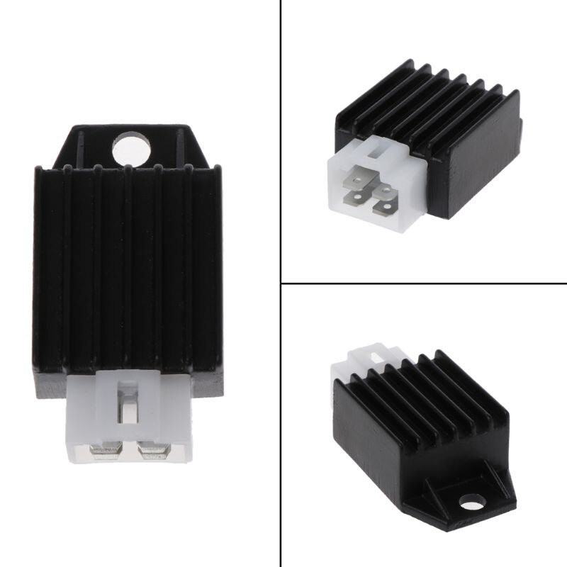 12v 4- polet motorcykel spændingsregulator halvbølge rektifikation til buggie  gy6 50cc 125cc 150cc knallert scooter
