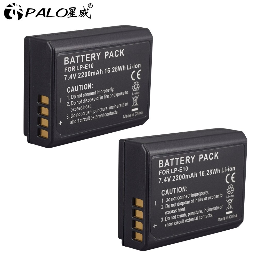Lp -e10 lp e10 lpe 10 kamera batterier+lcd usb dobbelt oplader til canon eos 1100d 1200d 4000d kiss  x50 x70 rebel  t3 t5 t6 lp-e10: 2 stk batteri