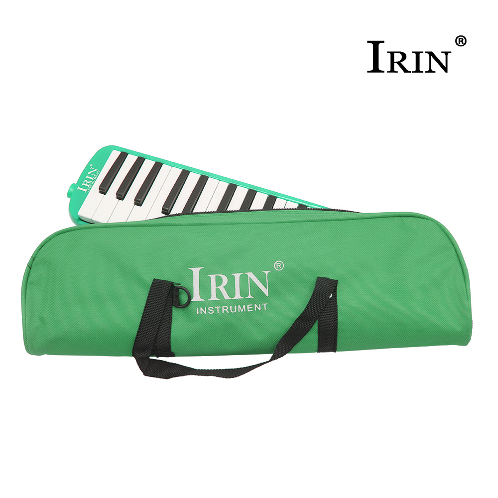 IRIN 32-toetsen mondharmonica Melodica ABS piano met tas Draagbaar mondharmonica voor muziekliefhebbers en beginners Toetsenbordinstrumenten: green