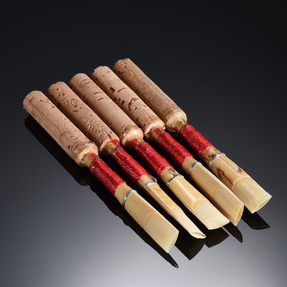 Ammoon Oboe Reeds - 5 Pack - Woodwind Instrument Part with Plastic Case