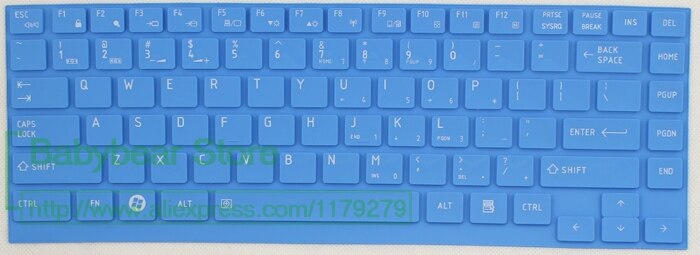 Silicone Keyboard Protective Film Cover Skin Protector For Toshiba R700 R830 Z830 U800 U800W U920T U900 Z935 W30T-A W30Da-A: allblue