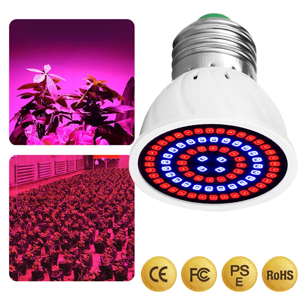 Lâmpada de plantas led e27/e14/mr16/gu10/b22, para crescimento de plantas, 220v, luz de preenchimento de planta lâmpada de led phyto para mudas de espectro completo