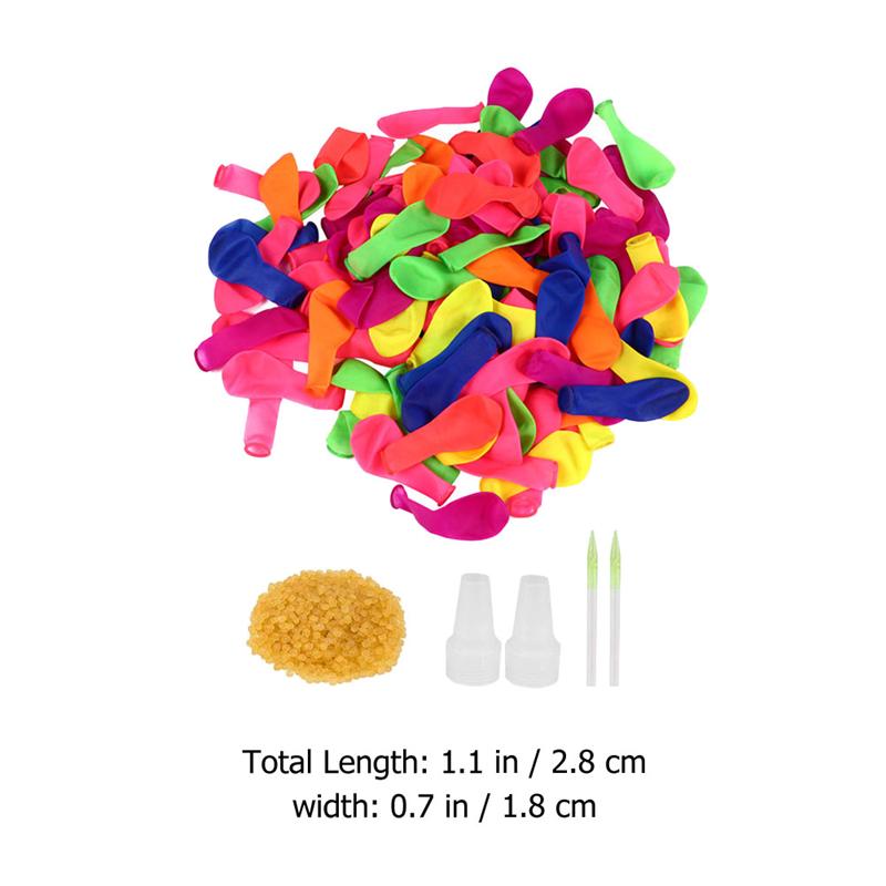 1 Set Portable Interesting Lightweight Colorful Rubber Balloons Fast Injection Balloons