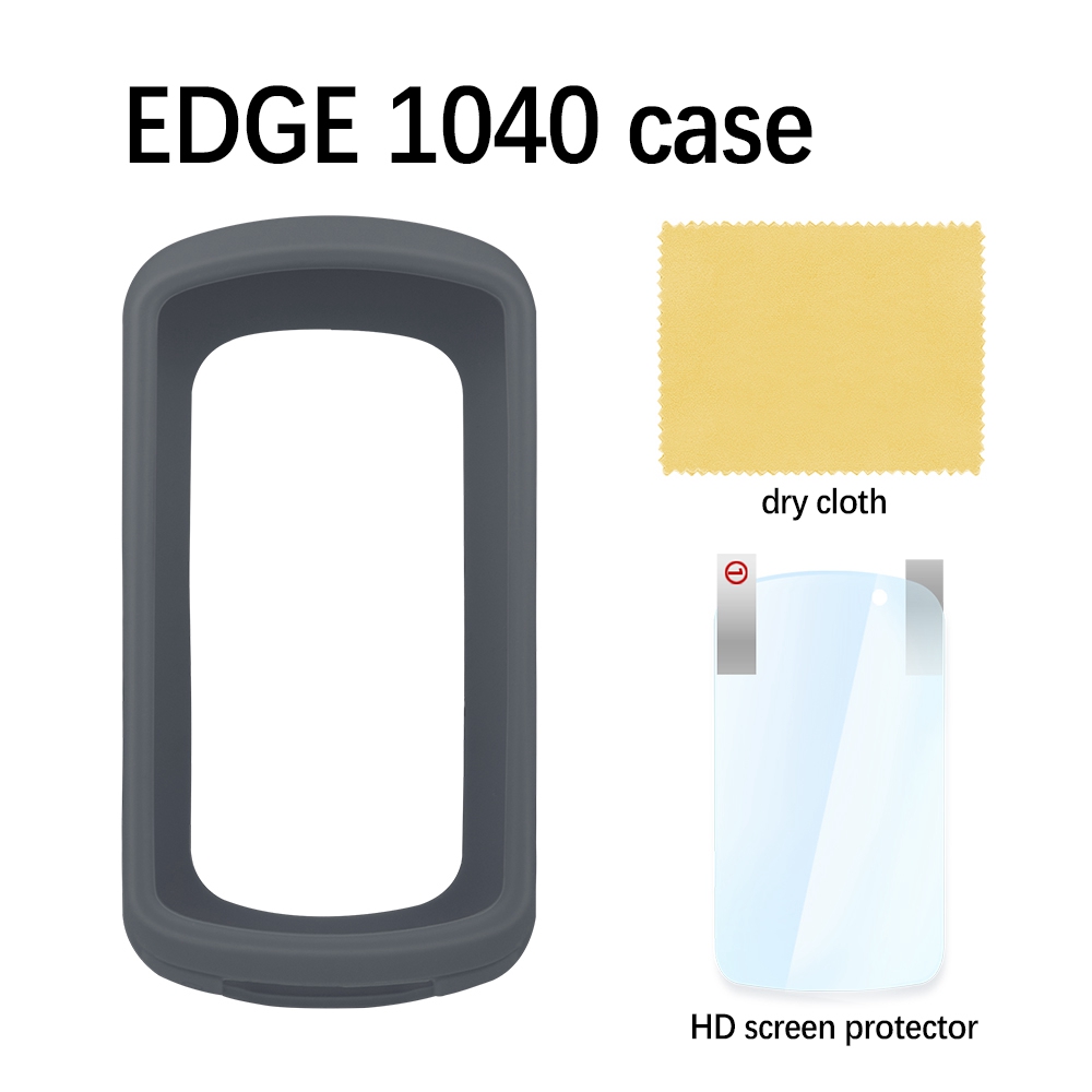 Garmin Edge 1040 funda protectora Edge 1040 funda protectora de silicona Gps bicicleta ordenador protección película de pantalla: Borgoña