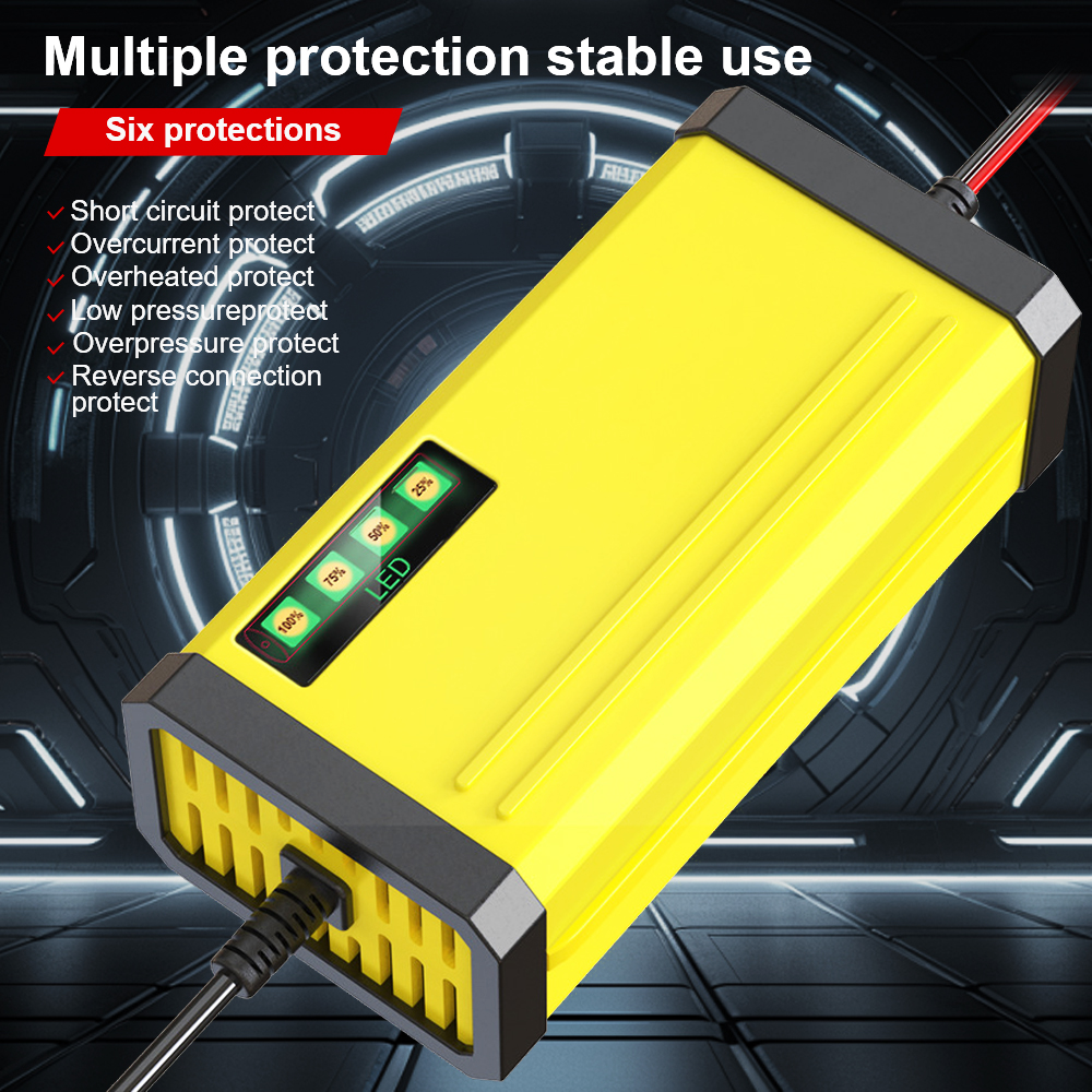 Led Display Auto Acculader 12V 2a Moto Truck Acculader Nat Droog Lood Zuur Accu 220V Power Puls Reparatie Lader