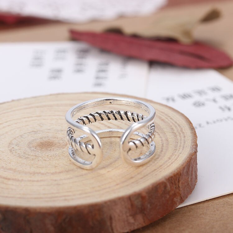 2019 bijoux in Argento di colore retrò Anelli per le Donne del Regalo Delle Signore Anelli di Misura Adattabile Antico Anello Joyas De Plata